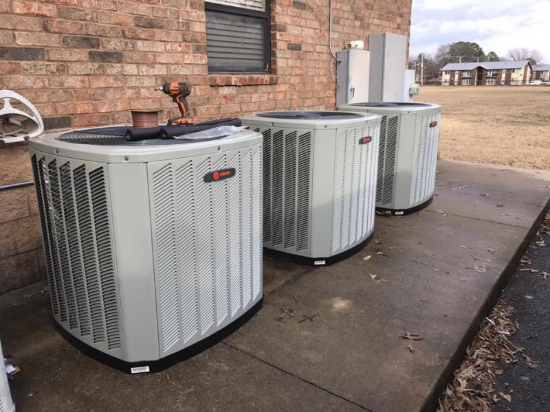 3 heating and air units